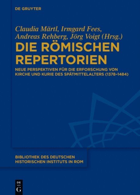 Jorg Voigt, Andreas Rehberg, Irmgard Fees, Claudia Martl - Die römischen Repertorien, E-bok