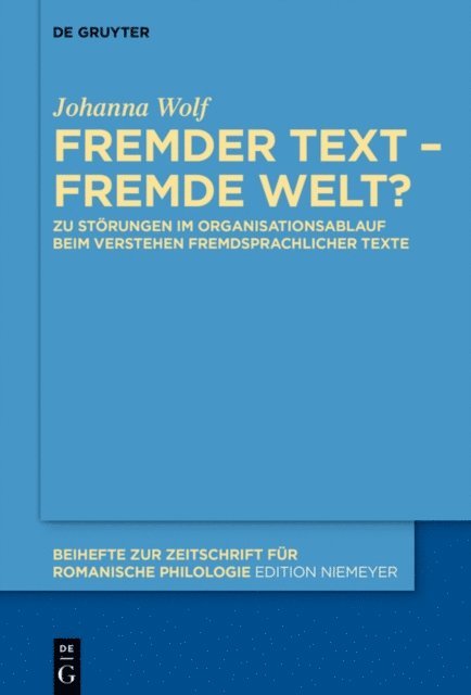 Johanna Wolf - Fremder Text – fremde Welt?, E-bok