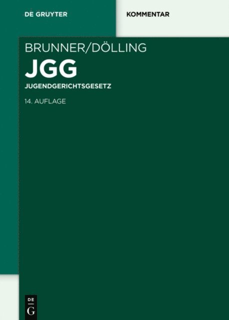 Dieter Dolling, Rudolf Brunner - Jugendgerichtsgesetz, E-bok