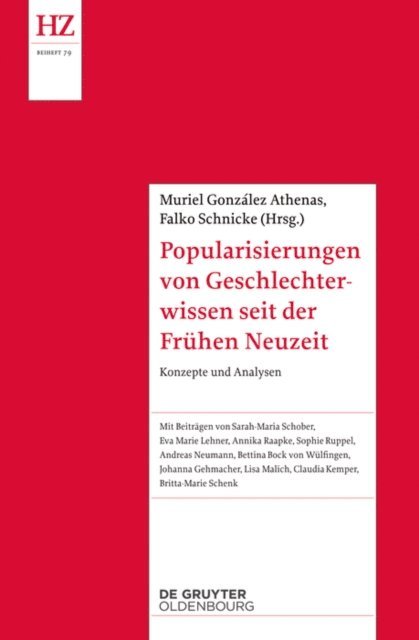 Falko Schnicke, Muriel Gonzalez Athenas - Popularisierungen von Geschlechterwissen seit der Vormoderne, E-bok