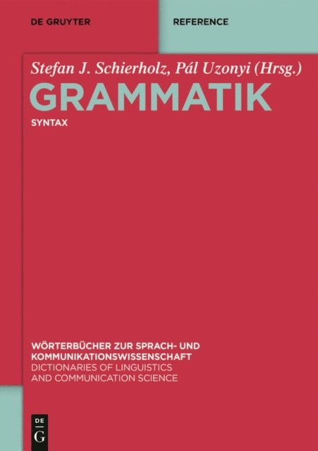 Pal Uzonyi, Stefan J. Schierholz - Syntax, E-bok
