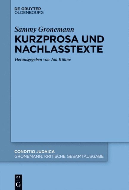 Jan Kuhne - Kurzprosa und Nachlasstexte, E-bok