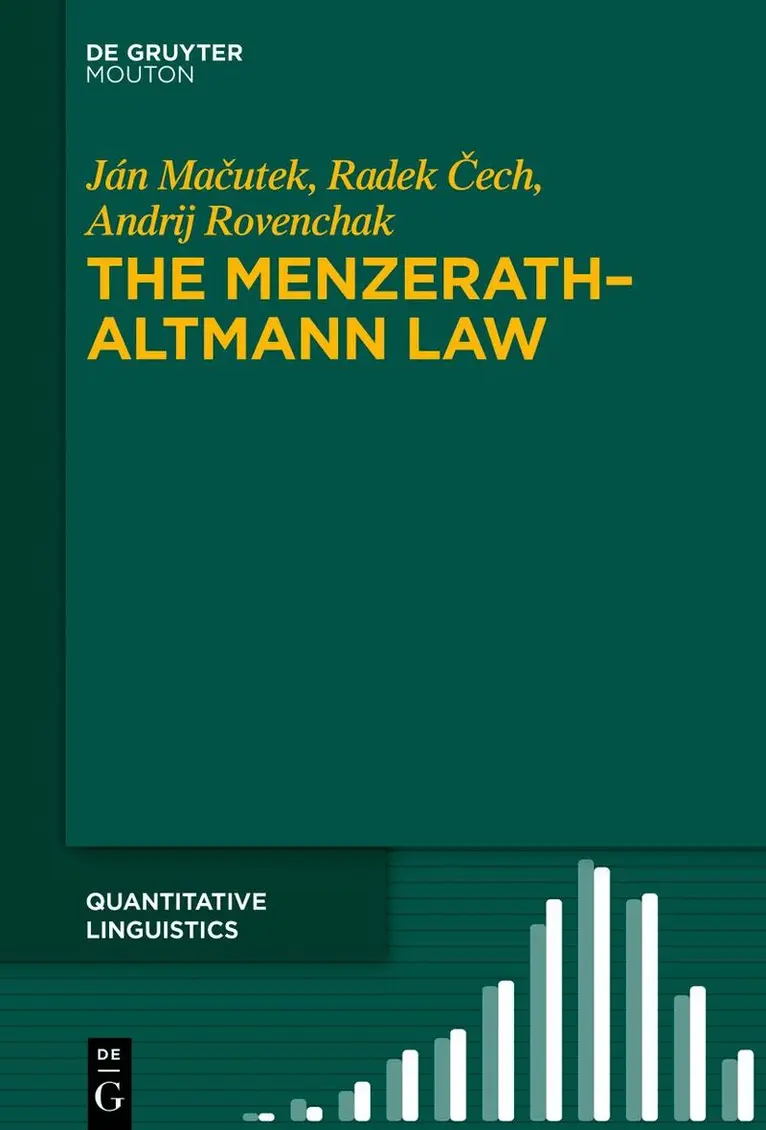 Ján Mačutek, Radek Čech, Andrij Rovenchak - Menzerath–Altmann Law, Inbunden. Tillgänglighet: Tillfälligt slut