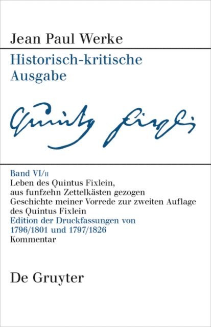 Helmut Pfotenhauer, Sabine Straub - Leben des Quintus Fixlein, aus funfzehn Zettelkästen gezogen, E-bok