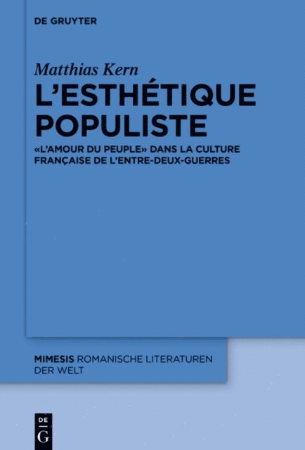 Matthias Kern - L’esthétique populiste, E-bok