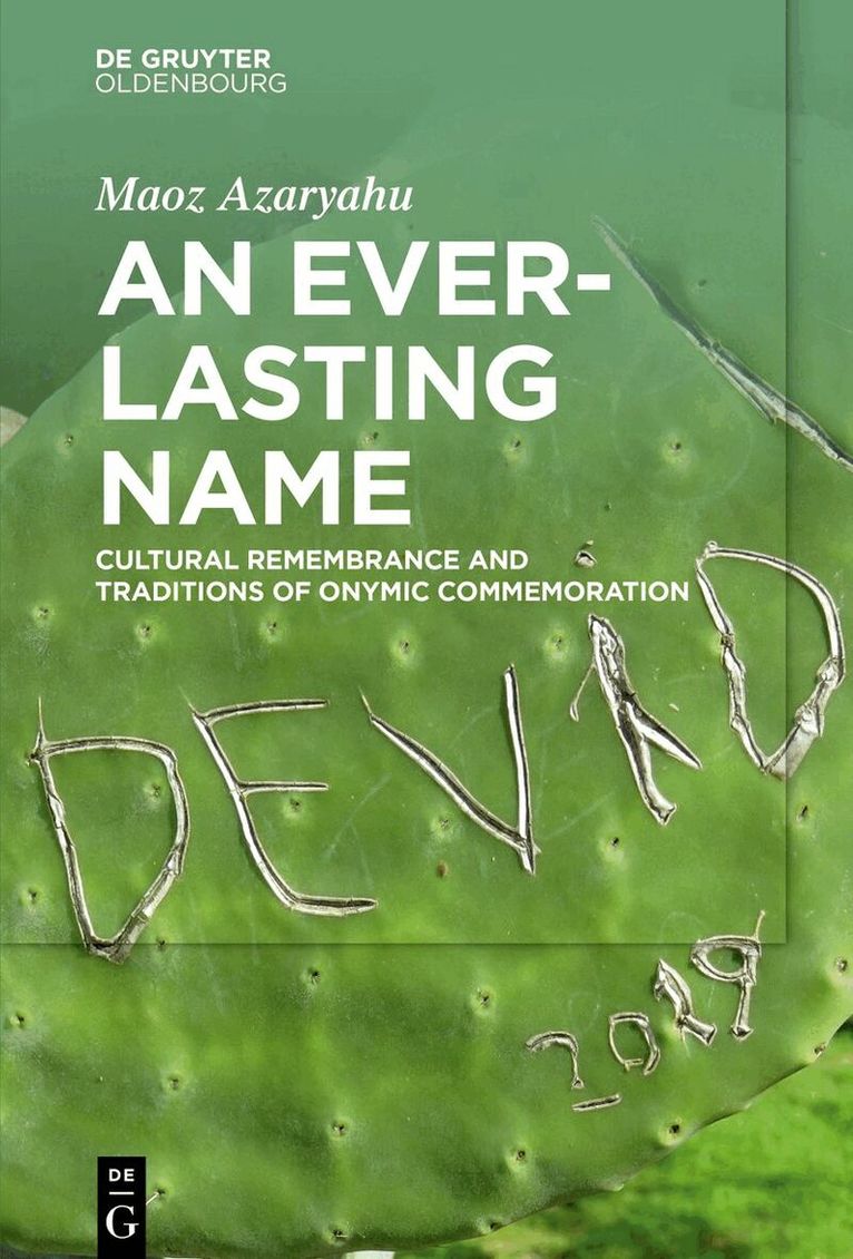 Maoz Azaryahu - Everlasting Name, Inbunden. Tillgänglighet: Tillfälligt slut