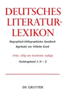 Wilhelm Kosch - Deutsches Literaturlexikon III N-Z, Inbunden. Tillgänglighet: Tillfälligt slut