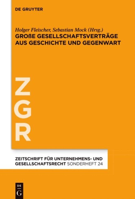 Sebastian Mock, Holger Fleischer - Große Gesellschaftsverträge aus Geschichte und Gegenwart, E-bok