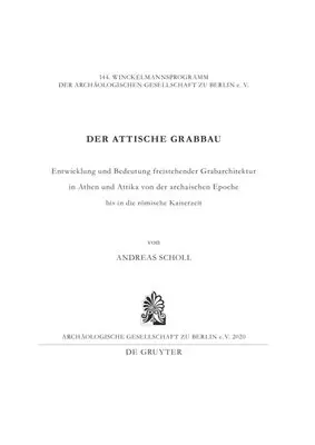 Andreas Scholl - Der Attische Grabbau, Häftad. Tillgänglighet: Tillfälligt slut