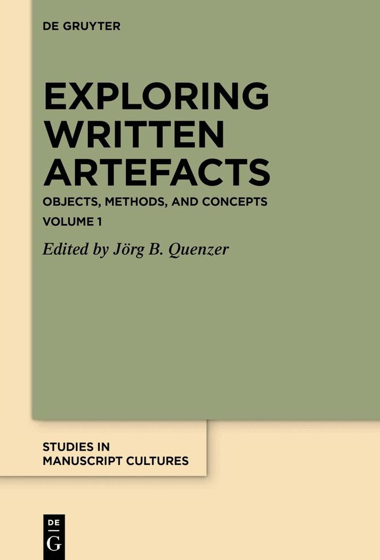 Jörg B. Quenzer - Exploring Written Artefacts, Inbunden. Tillgänglighet: Tillfälligt slut