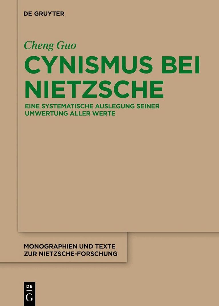 Cheng Guo - Cynismus bei Nietzsche, Inbunden