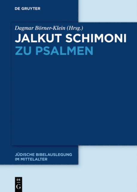 Dagmar Borner-Klein - Jalkut Schimoni zu den Psalmen, E-bok. Tillgänglighet: Lägg i varukorg