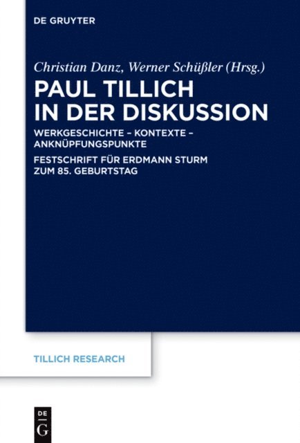 Werner Schuler, Christian Danz - Paul Tillich in der Diskussion, E-bok