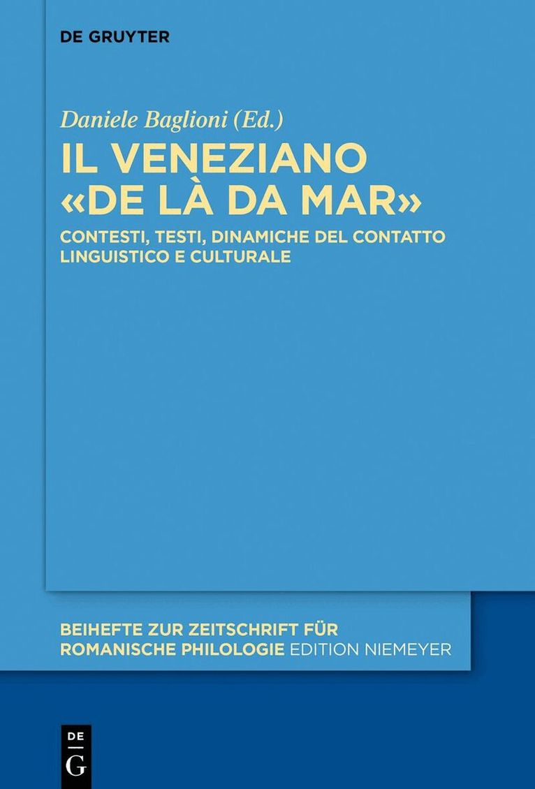 Daniele Baglioni - Il veneziano «de là da mar», Häftad