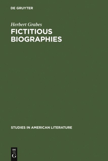 Herbert Grabes - Fictitious Biographies, E-bok