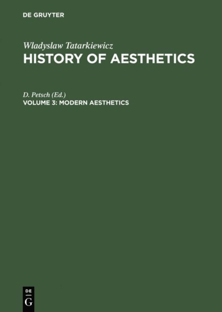 D. Petsch - Modern Aesthetics, E-bok