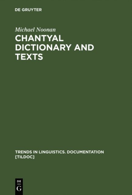 Michael Noonan - Chantyal Dictionary and Texts, E-bok
