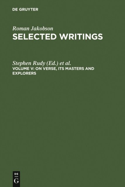 Martha Taylor, Stephen Rudy - On Verse, Its Masters and Explorers, E-bok