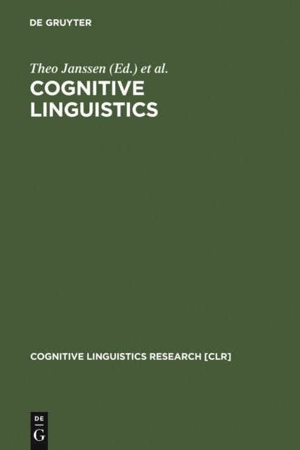 Gisela Redeker, Theo Janssen - Cognitive Linguistics, E-bok
