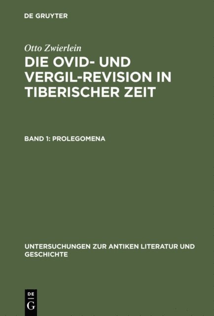 Otto Zwierlein - Prolegomena, E-bok