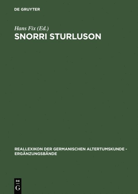 Hans Fix - Snorri Sturluson, E-bok