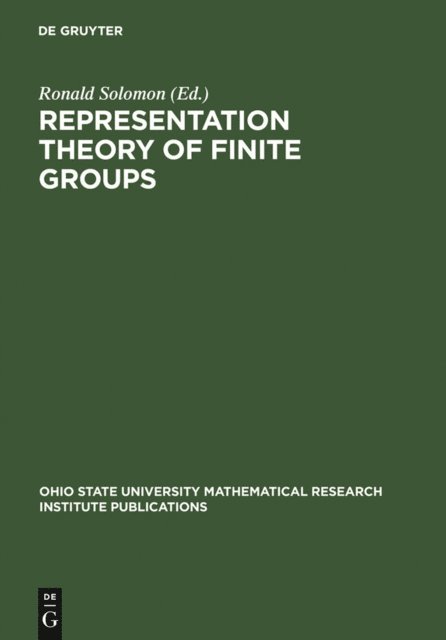 Ronald Solomon - Representation Theory of Finite Groups, E-bok