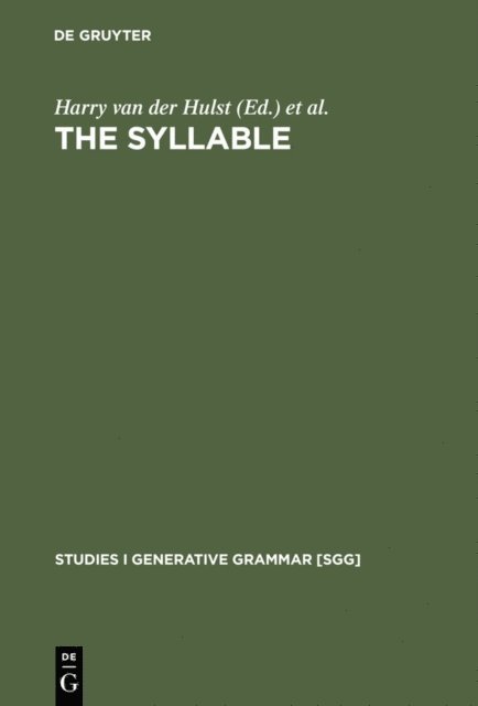 Nancy Ritter, Harry van der Hulst - Syllable, E-bok