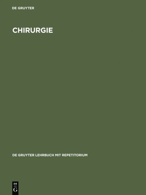 Chirurgie, E-bok