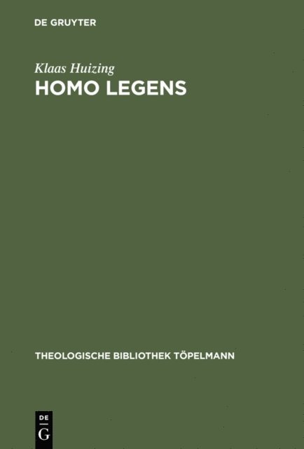 Klaas Huizing - Homo legens, E-bok