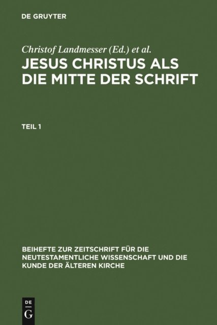Jesus Christus als die Mitte der Schrift, E-bok