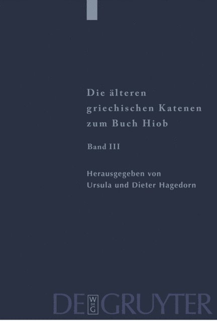 Dieter Hagedorn, Ursula Hagedorn - Fragmente zu Hiob 23,1 - 42,17, E-bok