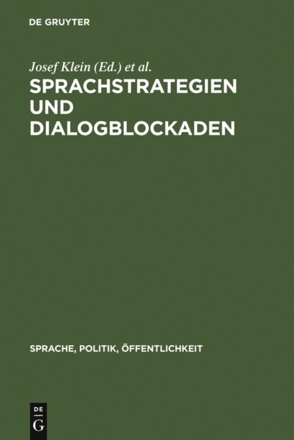 Hajo Diekmannshenke, Josef Klein - Sprachstrategien und Dialogblockaden, E-bok