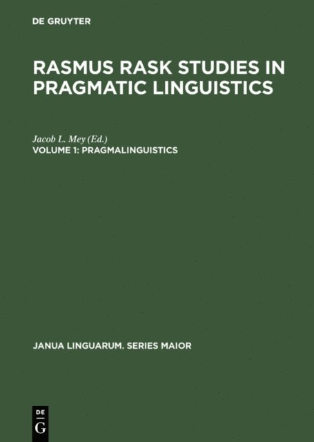 Jacob L. Mey - Pragmalinguistics, E-bok