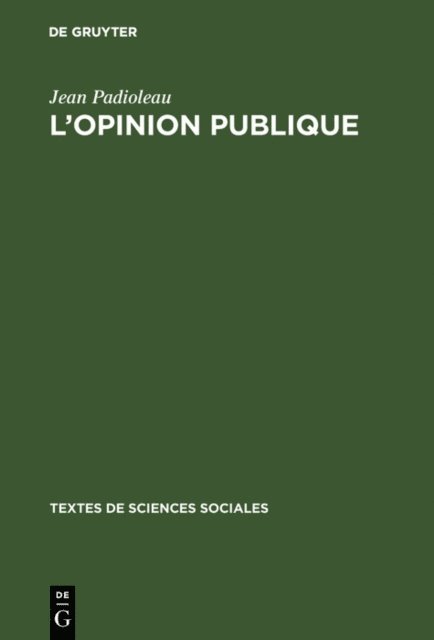 Jean Padioleau - L'opinion publique, E-bok