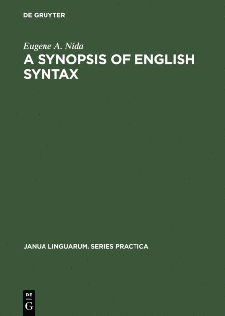 Eugene A. Nida - Synopsis of English Syntax, E-bok