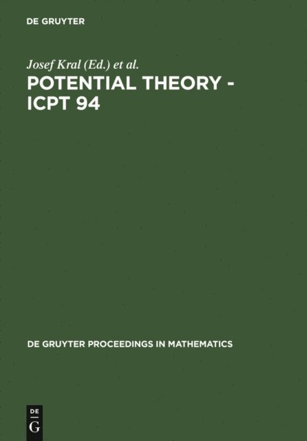 Jiri Vesely, Ivan Netuka, Jaroslav Lukes, Josef Kral - Potential Theory - ICPT 94, E-bok