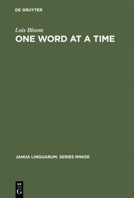 Lois Bloom - One Word at a Time, E-bok