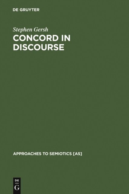 Stephen Gersh - Concord in Discourse, E-bok