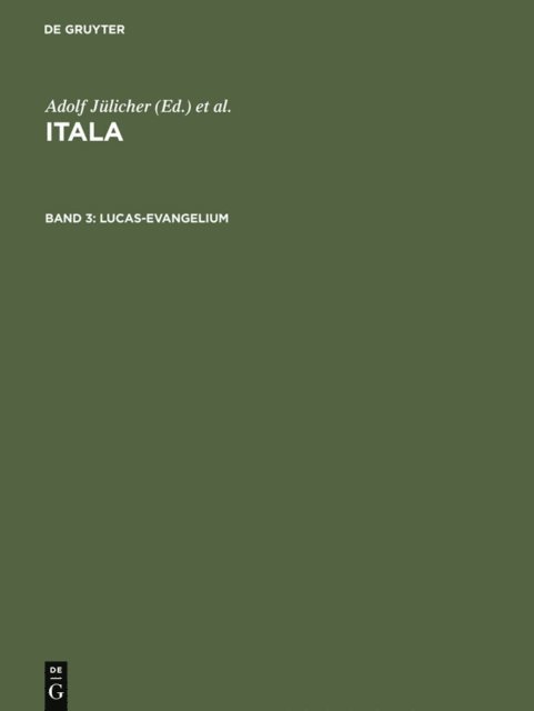 Kurt Aland, Walter Matzkow, Adolf Julicher - Lucas-Evangelium, E-bok
