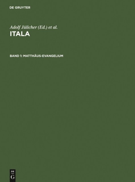 Kurt Aland, Walter Matzkow, Adolf Julicher - Matthäus-Evangelium, E-bok