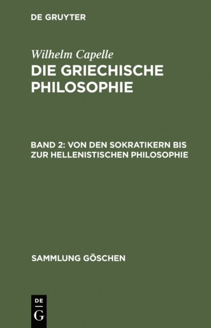 Johannes Muller - Von den Sokratikern bis zur hellenistischen Philosophie, E-bok