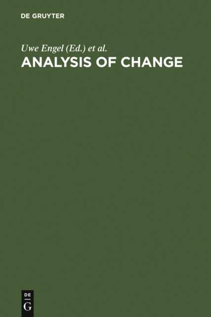 Jost Reinecke, Uwe Engel - Analysis of Change, E-bok