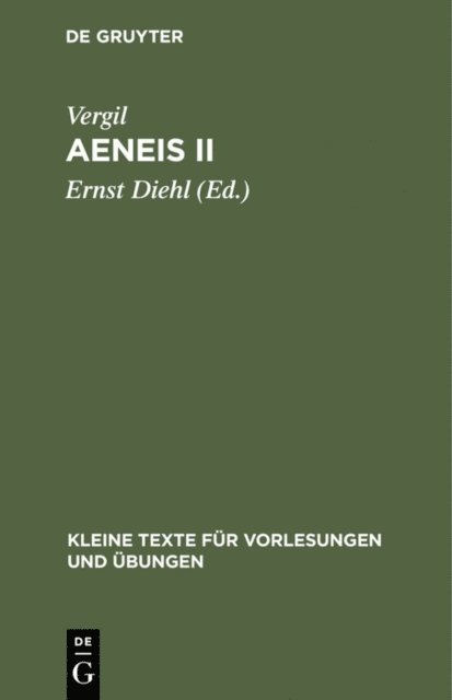 Vergil, Ernst Diehl - Aeneis II, E-bok