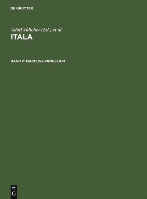 Kurt Aland, Walter Matzkow, Adolf Julicher - Marcus-Evangelium, E-bok