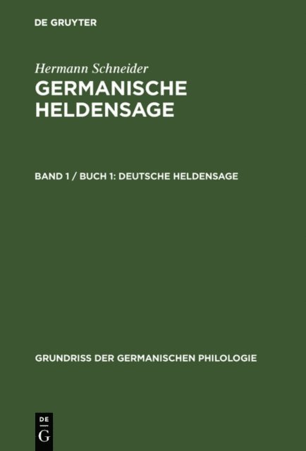 Hermann Schneider - Deutsche Heldensage, E-bok