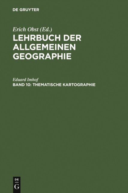 Eduard Imhof - Thematische Kartographie, E-bok