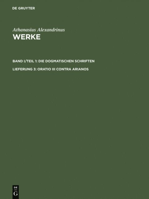 Kyriakos Savvidis - Oratio III contra Arianos, E-bok