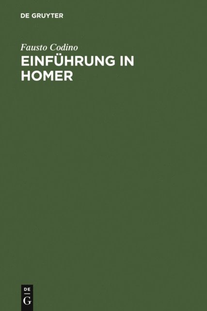 Fausto Codino - Einführung in Homer, E-bok