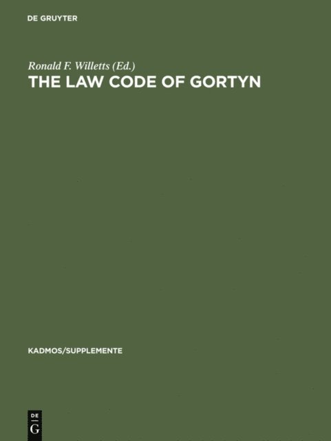 Ronald F. Willetts - Law Code of Gortyn, E-bok