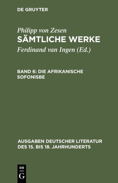 Philipp von Zesen, Volker Meid - Die afrikanische Sofonisbe, E-bok